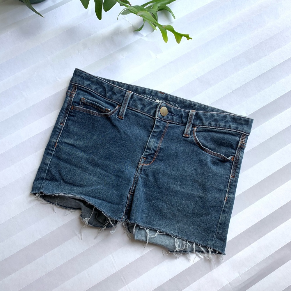 Banana Republic Frayed Denim Shorts